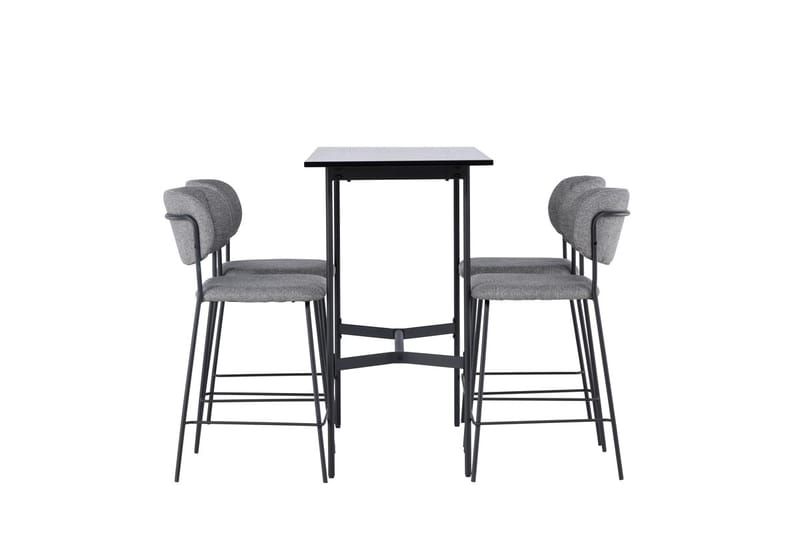 Rax Barbord 60 cm med 4 Bell Matstol Grå - Möbler - Bord & matgrupper
