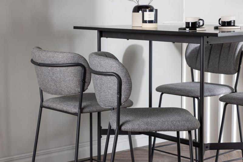 Rax Barbord 60 cm med 4 Bell Matstol Grå - Möbler - Bord & matgrupper