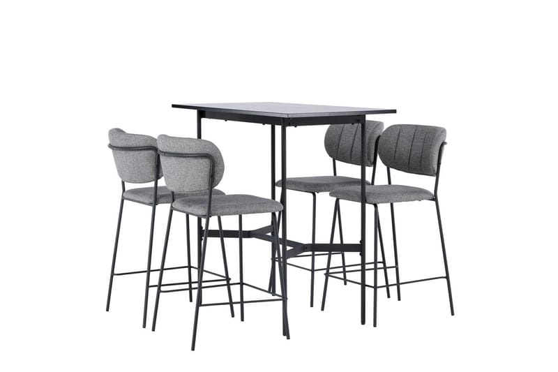 Rax Barbord 60 cm med 4 Bell Matstol Grå - Möbler - Bord & matgrupper
