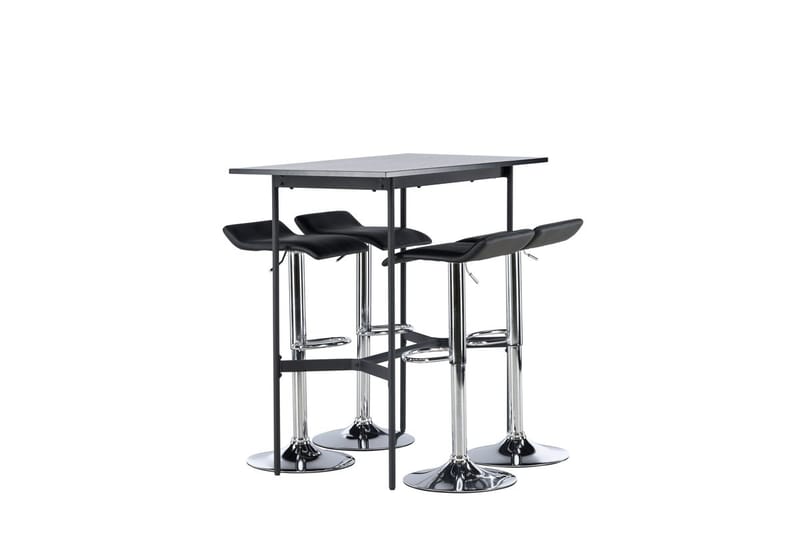 Rax Barbord 60 cm med 4 Jonna Matstol Svart - Möbler - Bord & matgrupper