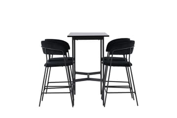 Rax Barbord 60 cm med 4 Lui Matstol Svart - Möbler - Bord & matgrupper