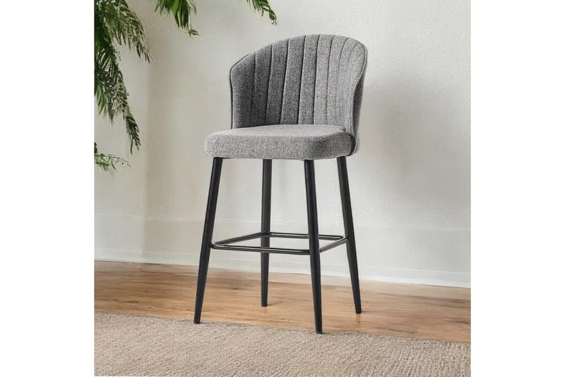 Rubi Bargrupp 52 cm - Grå/Svart - Möbler - Stolar & fåtöljer - Barstol & barpall