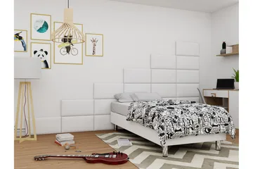 Adeliza Kontinentalsäng 120x200 cm - Vit - Möbler - Säng - Komplett sängpaket