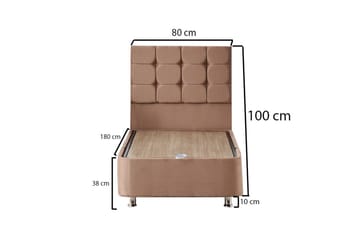 Adilen Kontinentalsäng 80x180 cm - Ljusbrun - Möbler - Säng - Komplett sängpaket