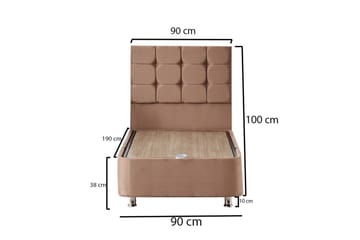 Adilen Kontinentalsäng 90x190 cm - Ljusbrun - Möbler - Säng - Komplett sängpaket