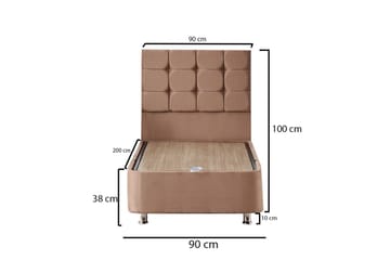 Adilen Kontinentalsäng 90x200 cm - Ljusbrun - Möbler - Säng - Komplett sängpaket