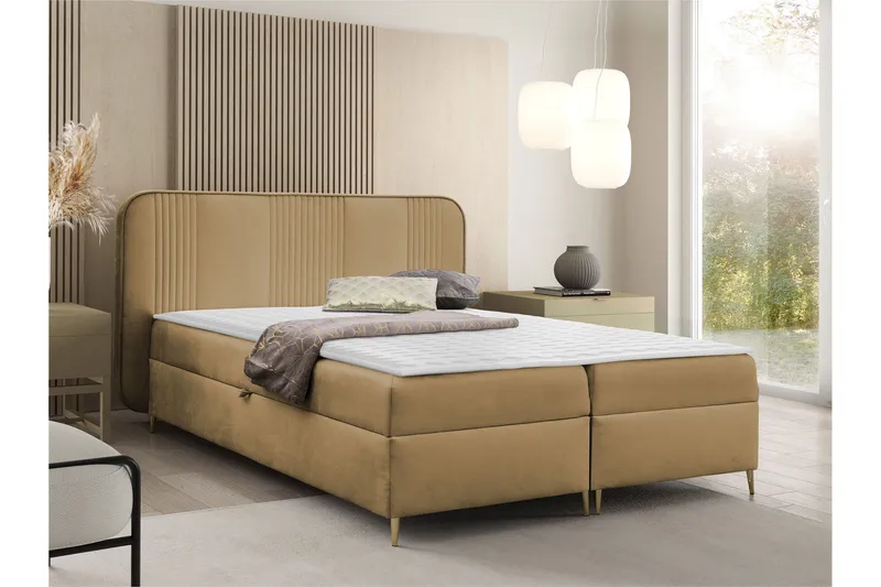 Alani Sängpaket Kontinentalsäng 120x200 cm - Brun - Möbler - Säng - Komplett sängpaket