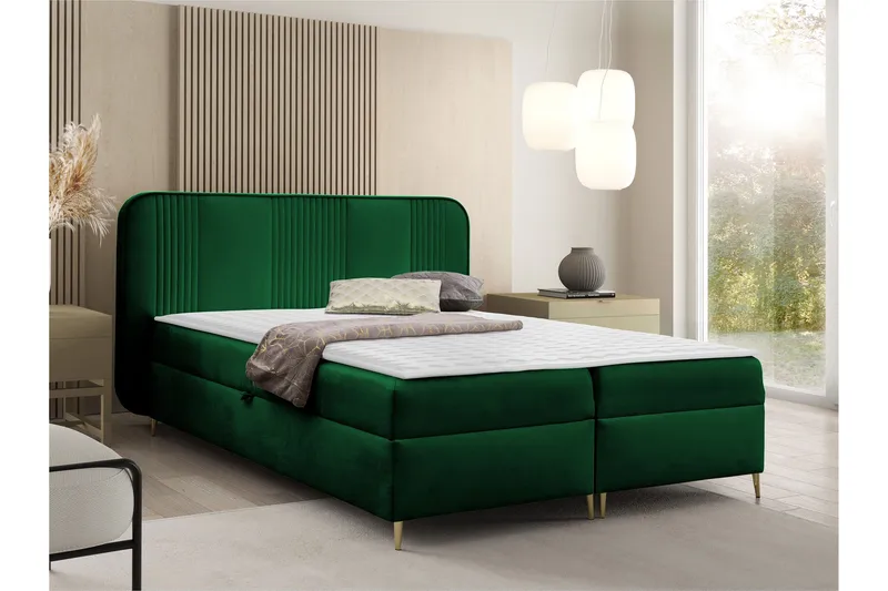 Alani Sängpaket Kontinentalsäng 120x200 cm - Grön - Möbler - Säng - Komplett sängpaket