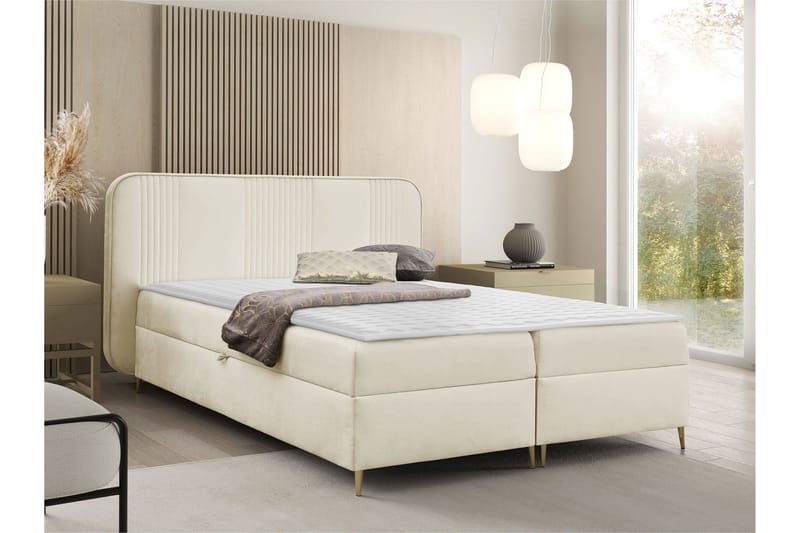 Alani Sängpaket Kontinentalsäng 160x200 cm - Beige - Möbler - Säng - Komplett sängpaket