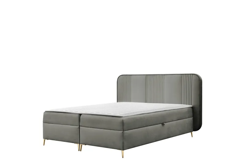 Alani Sängpaket Kontinentalsäng 160x200 cm, Grå