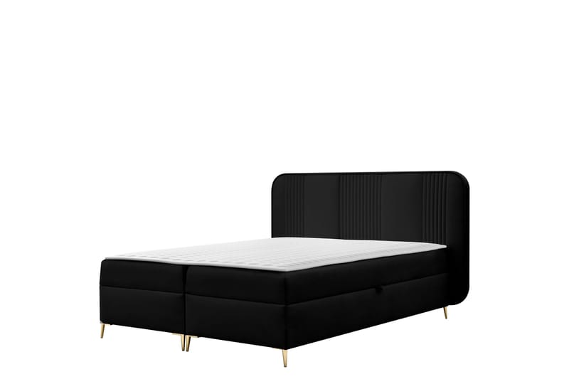 Alani Sängpaket Kontinentalsäng 160x200 cm - Svart - Möbler - Säng - Komplett sängpaket
