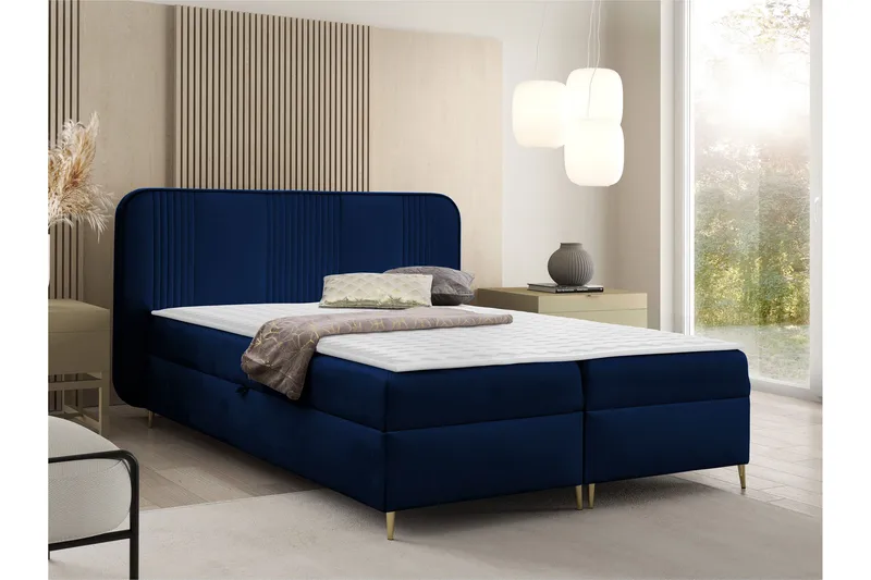 Alani Sängpaket Kontinentalsäng 180x200 cm - Blå - Möbler - Säng - Komplett sängpaket