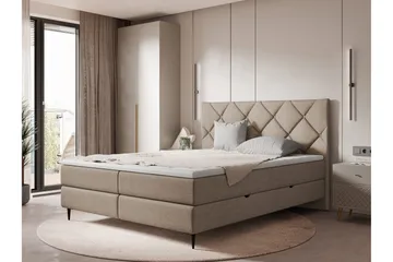 Alasia Sängpaket Kontinentalsäng 140x200 cm - Brun - Möbler - Säng - Komplett sängpaket