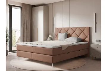 Alasia Sängpaket Kontinentalsäng 160x200 cm - Brun - Möbler - Säng - Komplett sängpaket