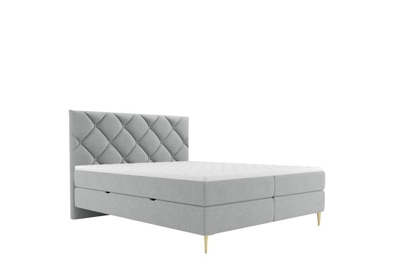 Alasia Sängpaket Kontinentalsäng 180x200 cm - Grå - Möbler - Säng - Komplett sängpaket