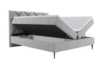 Alasia Sängpaket Kontinentalsäng 180x200 cm - Grå - Möbler - Säng - Komplett sängpaket