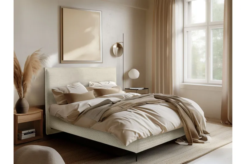 Alaudin Sängram 140x200 cm - Beige - Möbler - Säng - Sängram & sängstomme