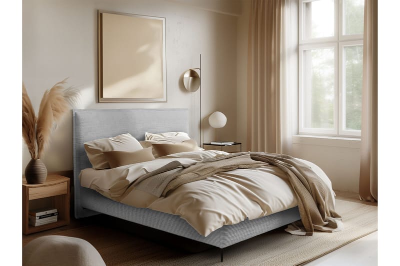 Alaudin Sängram 140x200 cm - Grå - Möbler - Säng - Sängram & sängstomme