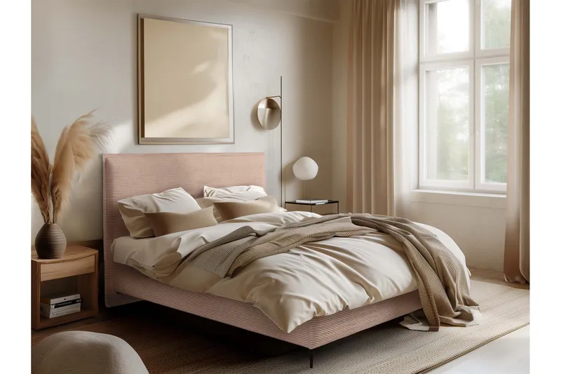 Alaudin Sängram 160x200 cm - Rosa - Möbler - Säng - Sängram & sängstomme