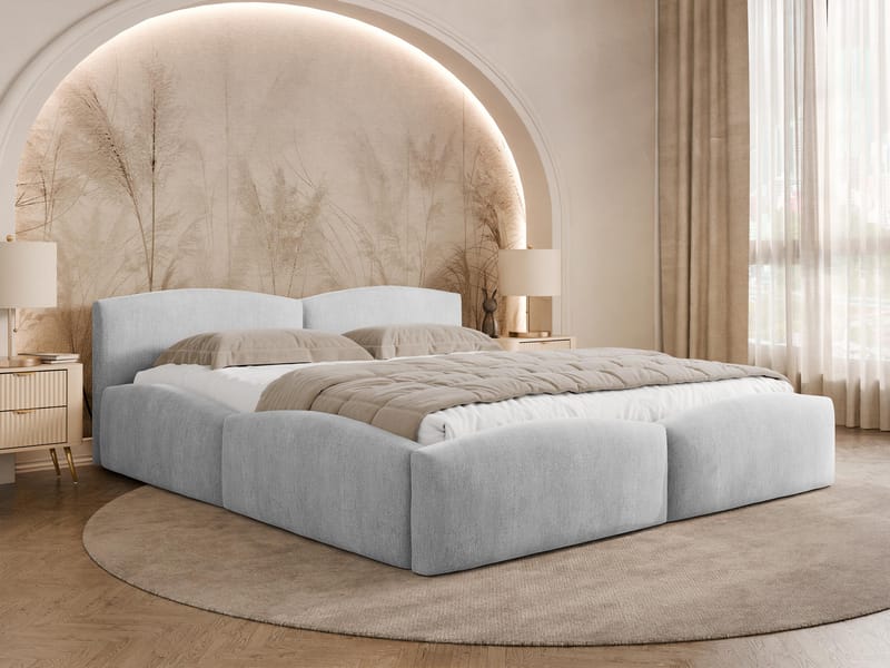 Aldrosen Sängram med förvaring 140x200 cm - grå - Möbler - Säng - Sängram & sängstomme