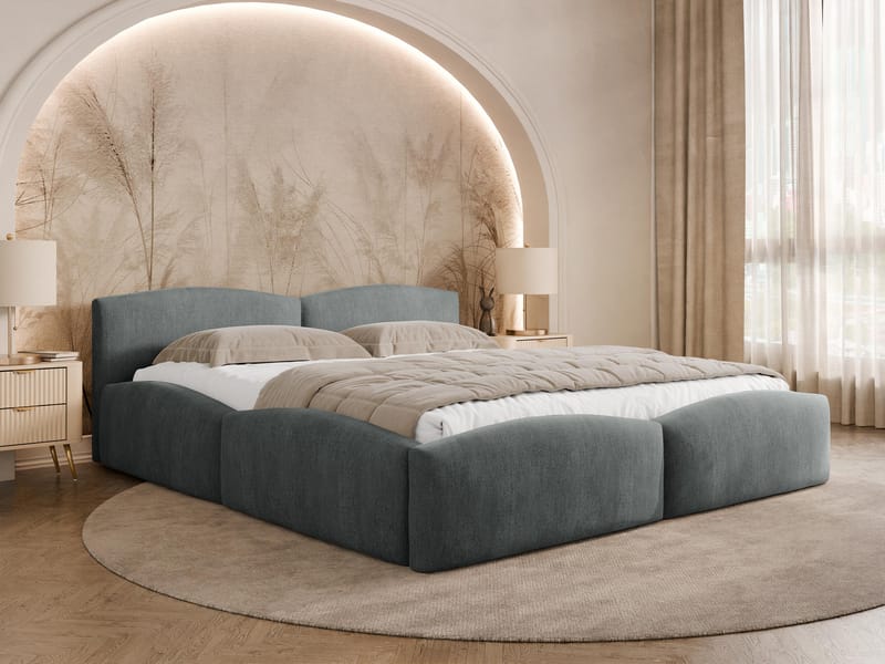 Aldrosen Sängram med förvaring 160x200 cm - grå - Möbler - Säng - Sängram & sängstomme