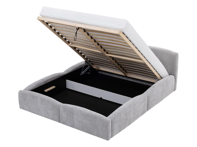 Aldrosen Sängram med förvaring 180x200 cm - svart - Möbler - Säng - Sängram & sängstomme