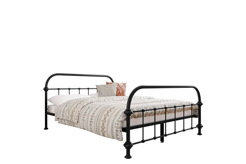 Aleesha Sängram 120x200 cm, Svart