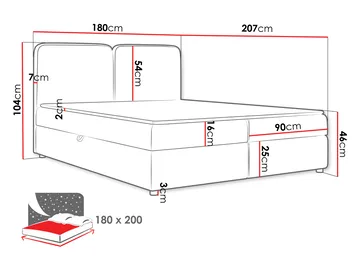 Allgunnen Sängpaket Kontinentalsäng 180x200 cm - Beige - Möbler - Säng - Komplett sängpaket