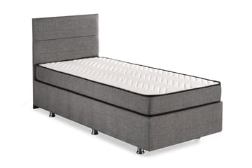 Argentu Kontinentalsäng 100x200 cm - Grå - Möbler - Säng - Komplett sängpaket