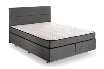 Argentu Kontinentalsäng 160x200 cm - Grå - Möbler - Säng - Komplett sängpaket