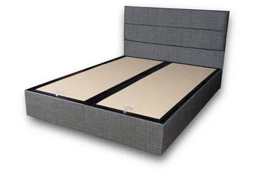 Argentu Kontinentalsäng 160x200 cm - Grå - Möbler - Säng - Komplett sängpaket