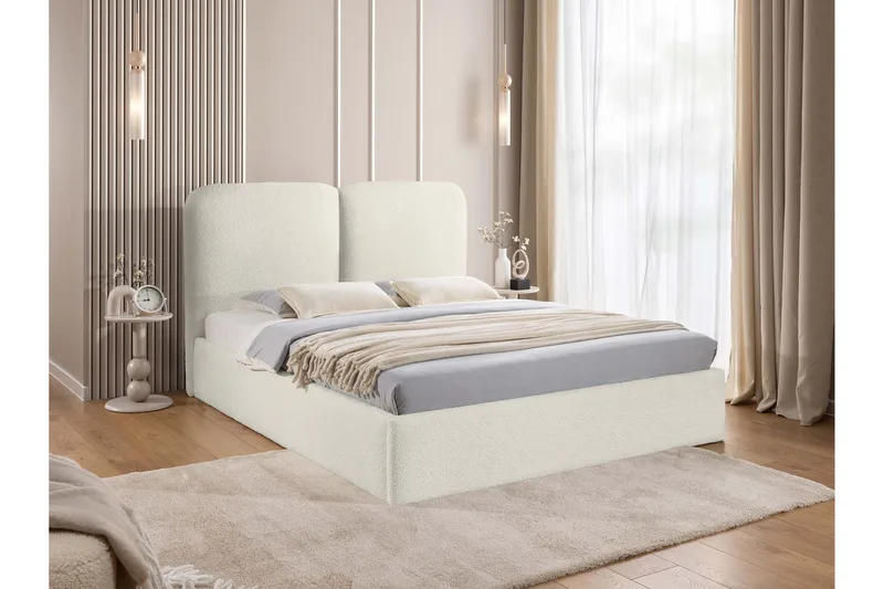 Arondel Förvaringssäng - Vit/Grå/Svart - Möbler - Säng - Sängram & sängstomme