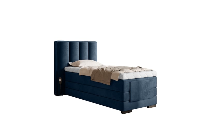 Banti Ställbar Kontinentalsäng 90x200 cm - Blå - Ställbara sängar