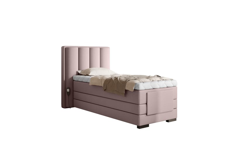 Banti Ställbar Kontinentalsäng 90x200 cm - Rosa - Ställbara sängar