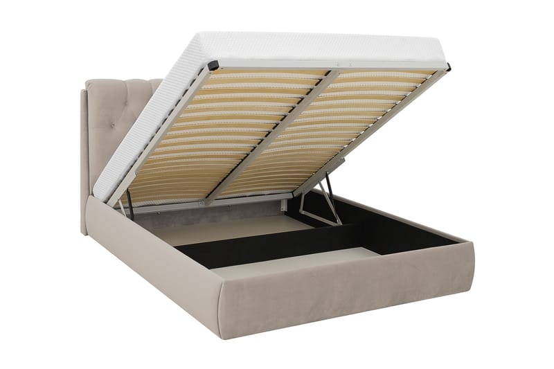 Bedford Sängpaket med Förvaring 160x200 cm - Beige - Möbler - Säng - Komplett sängpaket