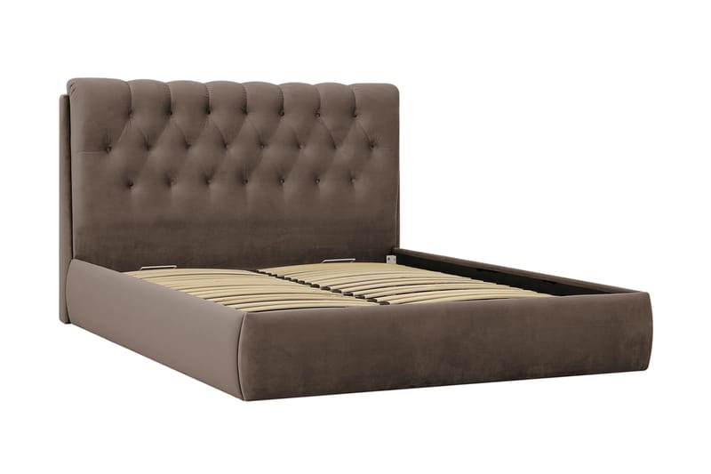 Bedford Sängpaket med Förvaring 160x200 cm - Brun - Möbler - Säng - Komplett sängpaket