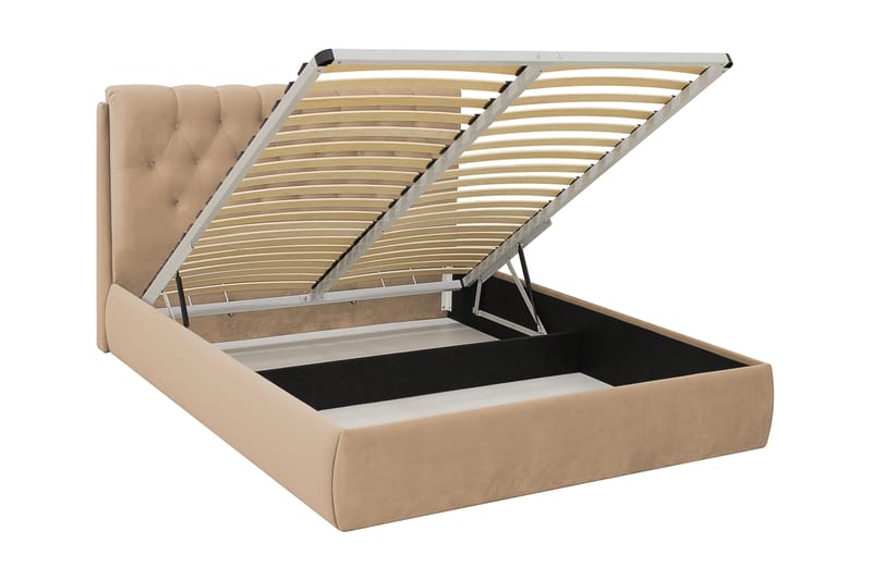 Bedford Sängpaket med Förvaring 160x200 cm - Ljusbrun - Möbler - Säng - Komplett sängpaket