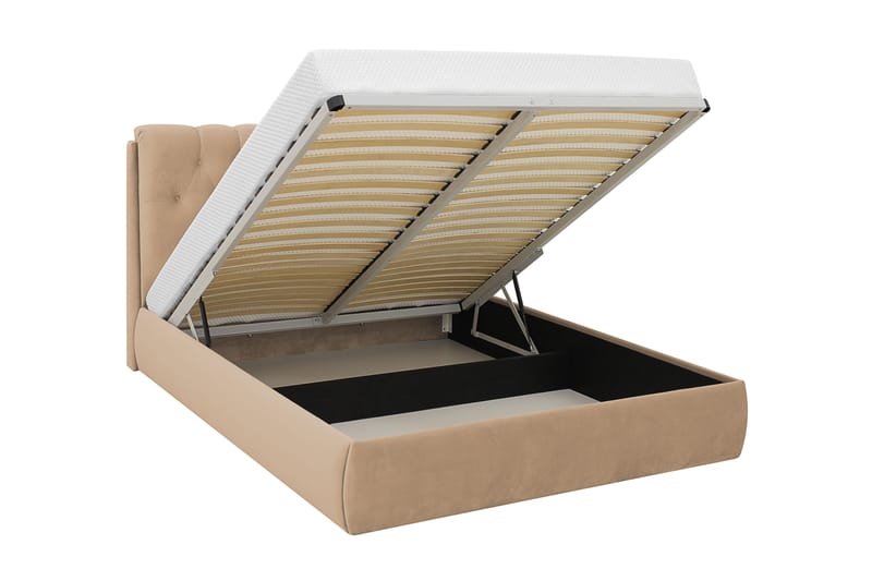 Bedford Sängpaket med Förvaring 160x200 cm - Ljusbrun - Möbler - Säng - Komplett sängpaket