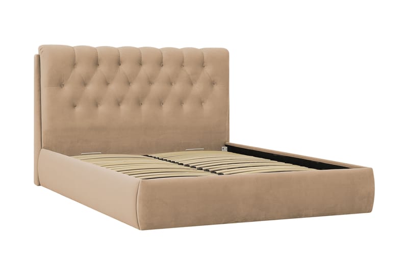 Bedford Sängpaket med Förvaring 160x200 cm - Ljusbrun - Möbler - Säng - Komplett sängpaket