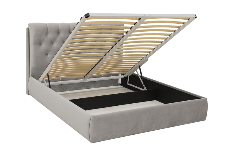 Bedford Sängpaket med Förvaring 180x200 cm - Grå - Möbler - Säng - Komplett sängpaket