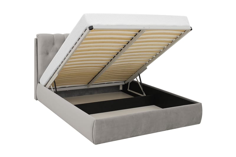 Bedford Sängpaket med Förvaring 180x200 cm - Grå - Möbler - Säng - Komplett sängpaket