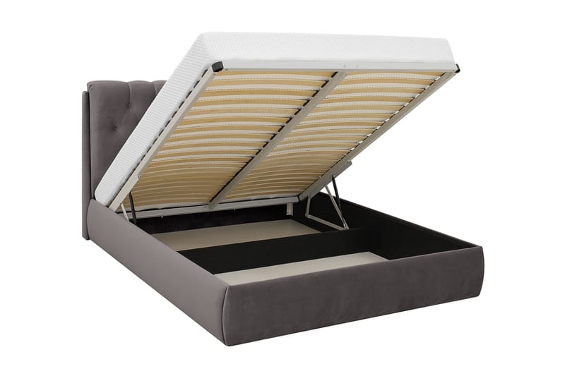 Bedford Sängpaket med Förvaring 180x200 cm - Mörkgrå - Möbler - Säng - Komplett sängpaket