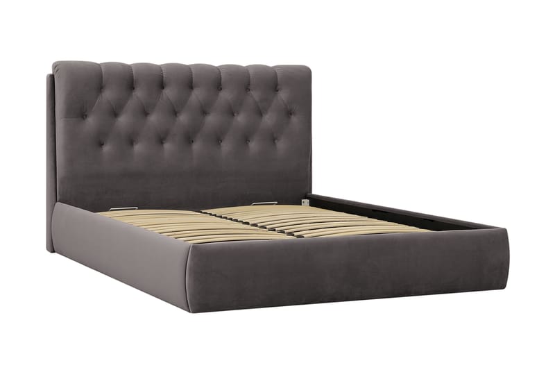 Bedford Sängpaket med Förvaring 180x200 cm - Mörkgrå - Möbler - Säng - Komplett sängpaket