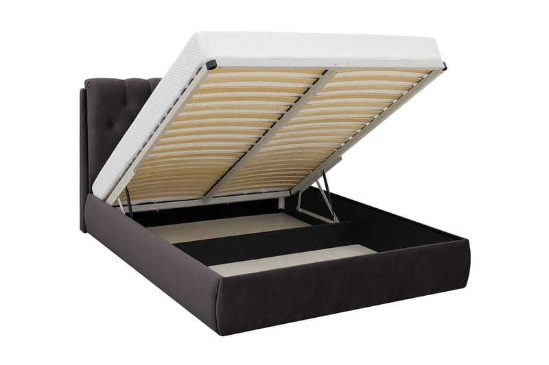 Bedford Sängpaket med Förvaring 180x200 cm - Svart - Möbler - Säng - Komplett sängpaket