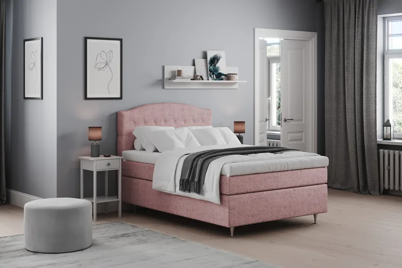 Belda Sängpaket 140x200 Fast - Rosa - Möbler - Säng - Komplett sängpaket