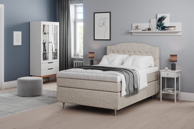 Belda Sängpaket 140x200 Medium - Beige - Möbler - Säng - Komplett sängpaket