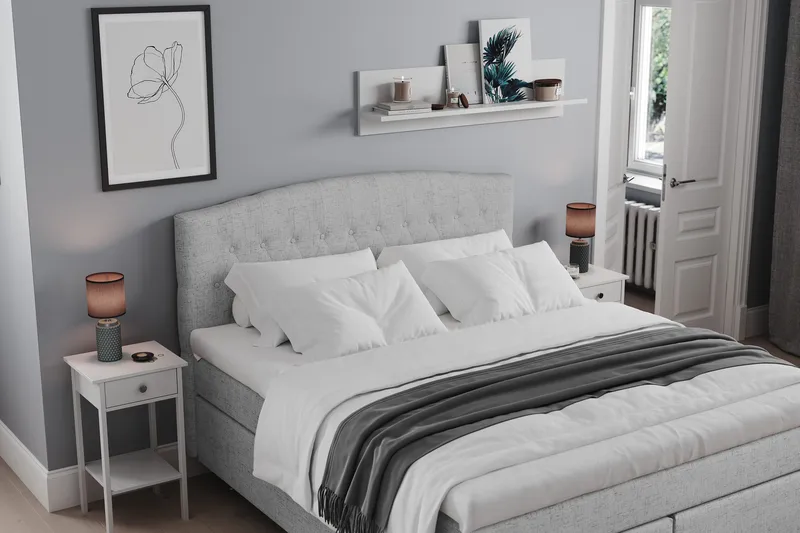 Belda Sängpaket 180x200 Medium - Ljusgrå - Möbler - Säng - Komplett sängpaket
