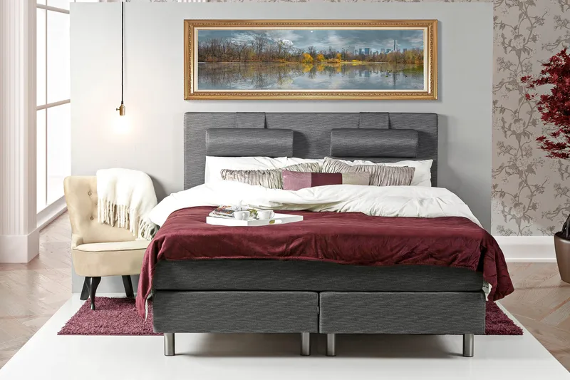 Belinda Sängpaket 160x200 Ancona - Ancona Grå - Möbler - Säng - Komplett sängpaket
