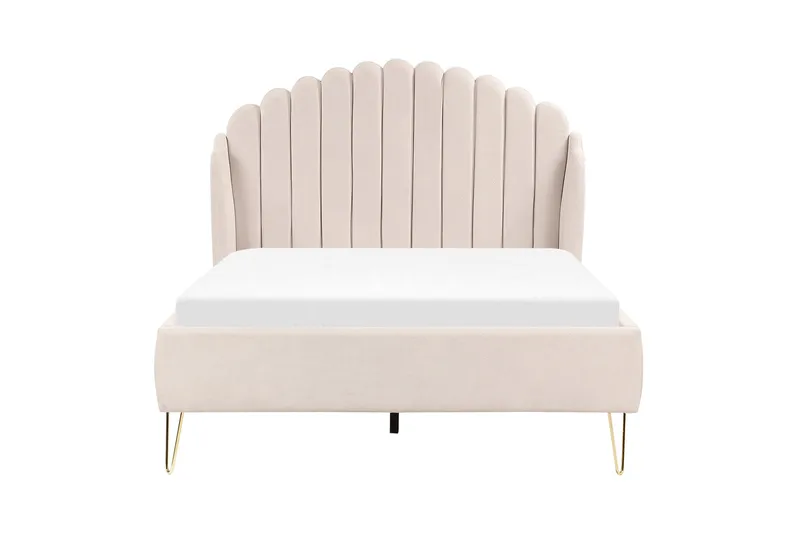 Benicio Sängram 140x200 cm - Beige/Guld - Möbler - Säng - Sängram & sängstomme