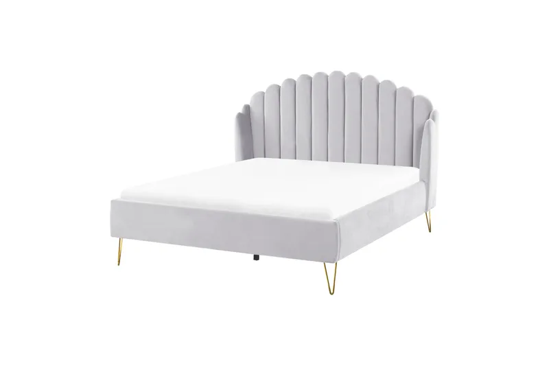 Benicio Sängram 140x200 cm - Grå/Guld - Möbler - Säng - Sängram & sängstomme